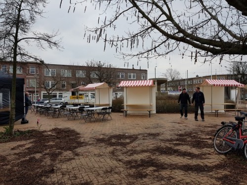 Marktkraam 2,1m deluxe met dak